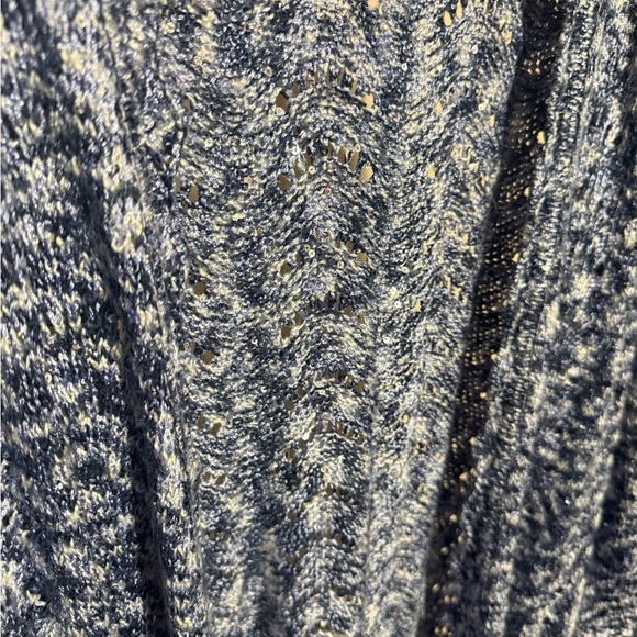 Alfred Dunner Marled Blue Cardigan - Picture 3 of 4